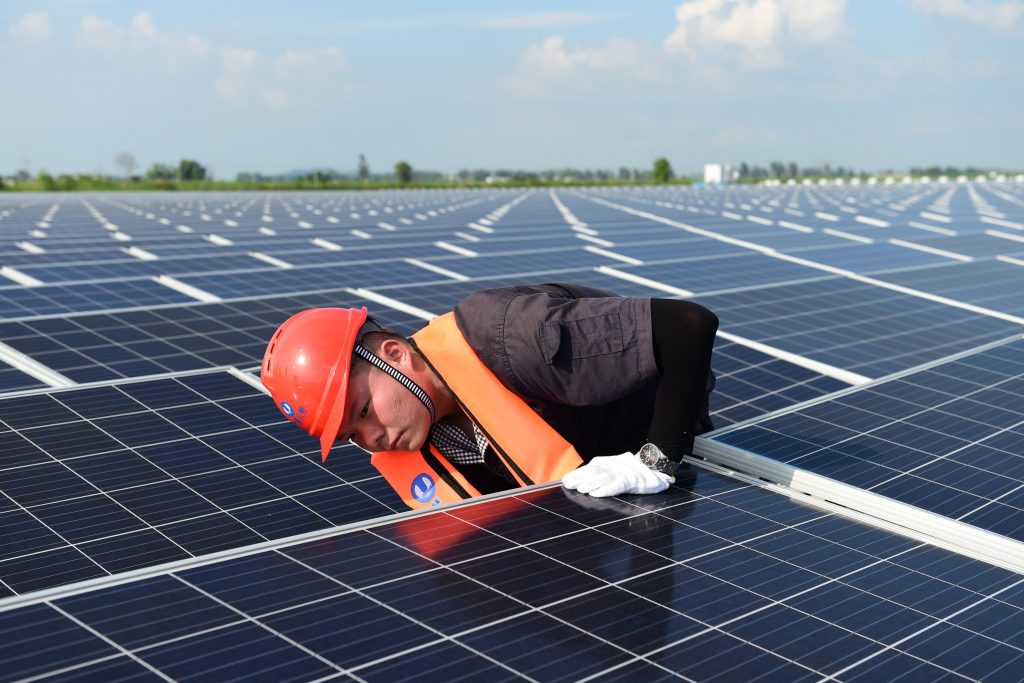 China (340 GW) - The world’s largest solar panel manufacturer