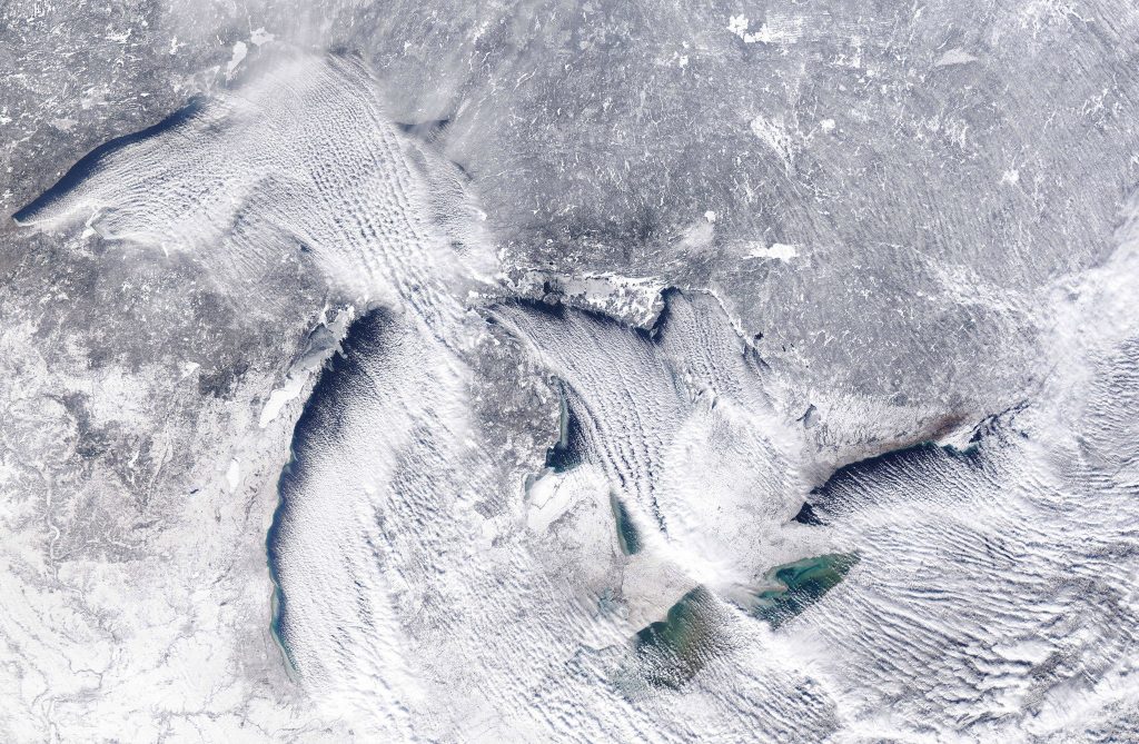 The lake effect luring the waterbirds